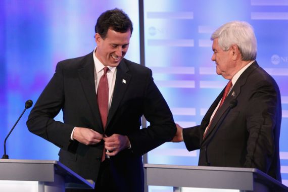Rick Santorum and Newt Gingrich