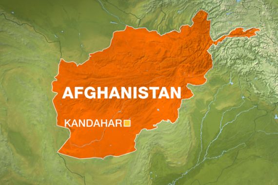 Map showing Kandahar City