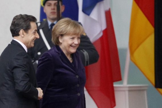 Merkel and Sarkozy hold first meeting of new year