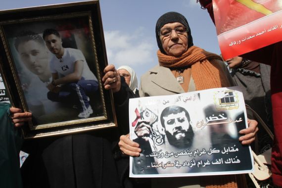 Khader Adnan protesters
