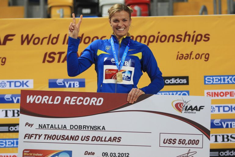 Natallia Dobrynska of Ukraine