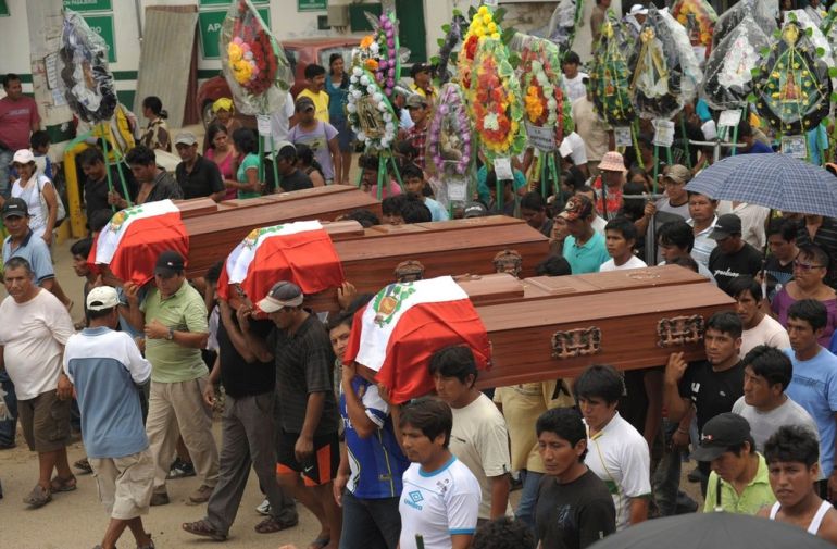 FUNERAL OF THREE MINING WORKERS DIED DURING CLASHES WITH POLICE AGENTS