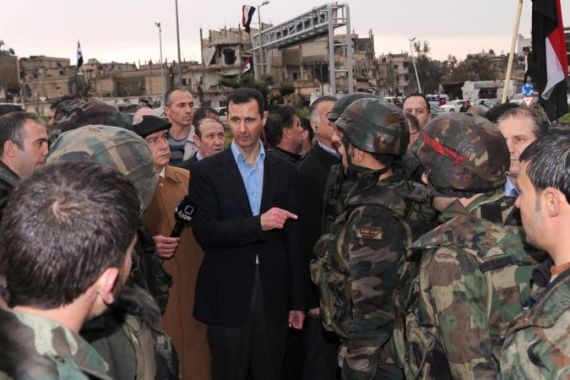 Bashar al-Assad visits Homs