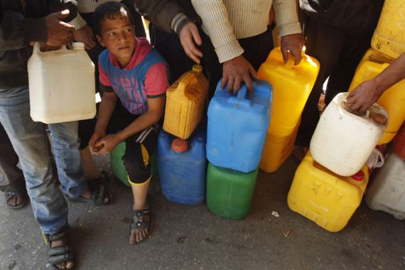 Gas canisters in Gaza