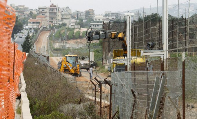 Israeli wall fence border lebanon Lebanese border Kfar Kila