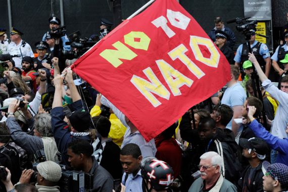 NATO protesters