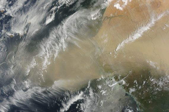 West Africa dust storm