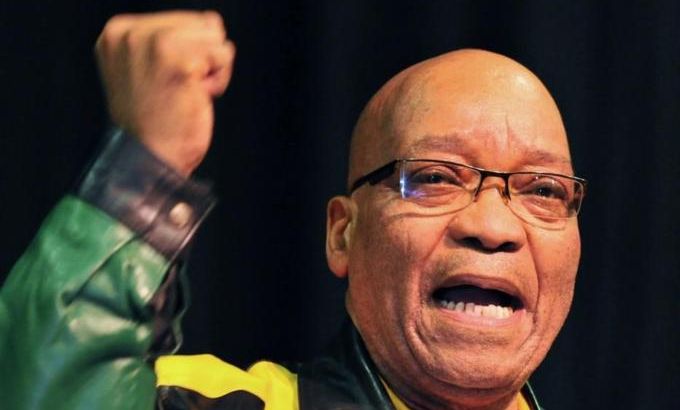 South African President Jacob Zuma deliv
