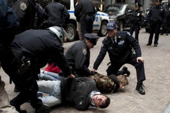 Occupy Wall Street protesters are arrest