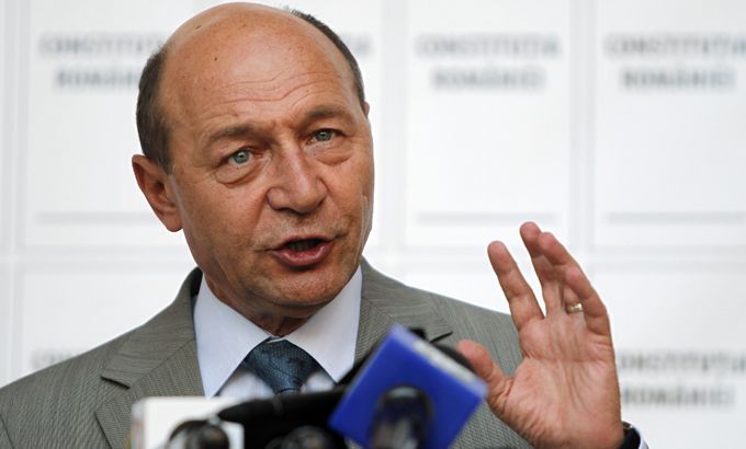 Romania''s President Traian Basescu