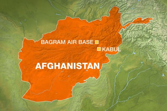 Bagram Air Field Afghanistan map