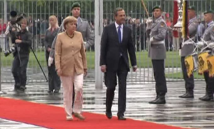 Merkel and Samaras