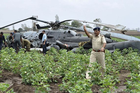 India helicoter crash