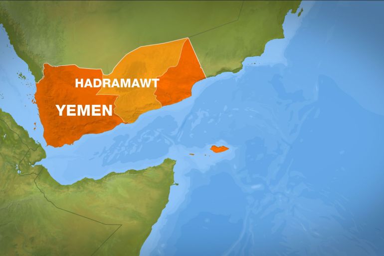 Yemen Hadramawt map