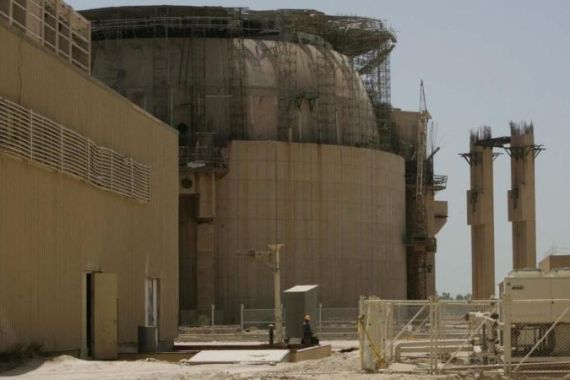 A general view shows the Bushehr nuclear