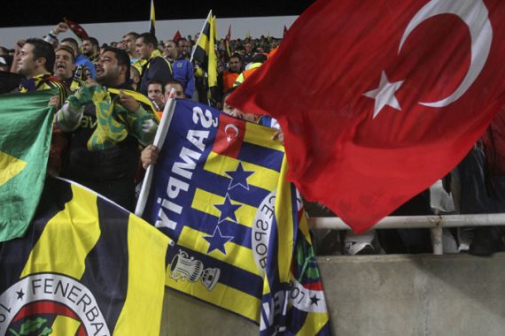 Turkey Fenerbahce fans