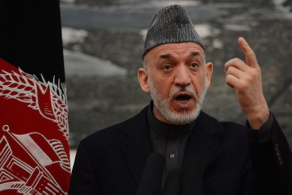 Afghan president Hamid Karzai