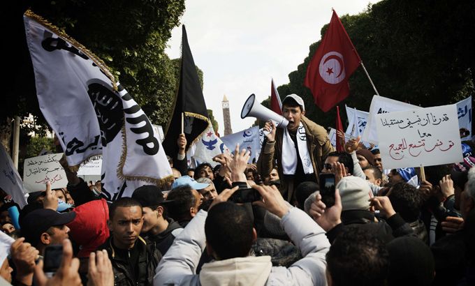Tunisia pro-Ennahda march