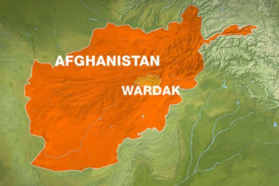 Wardak province map