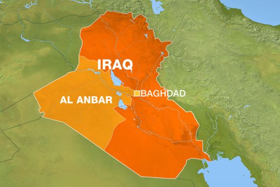Map of Iraq''s al-Anbar province
