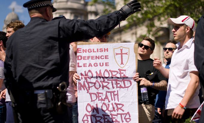 EDL protest London