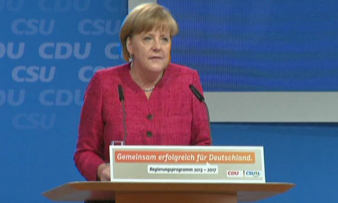 Merkel promises $40bn for re-election