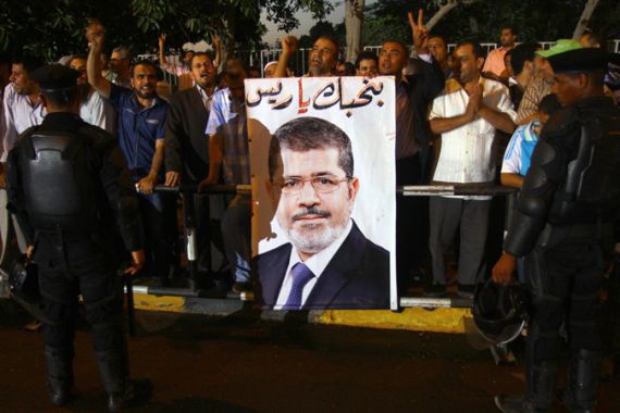 Pro-Morsi demonstrator