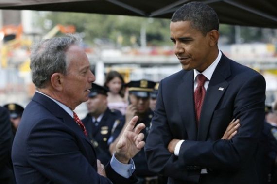 New York Mayor Michael Bloomberg - US President Barack Obama