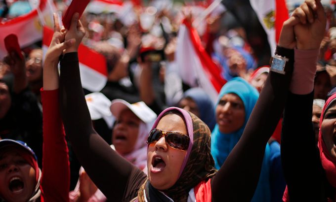 egypt protest woman