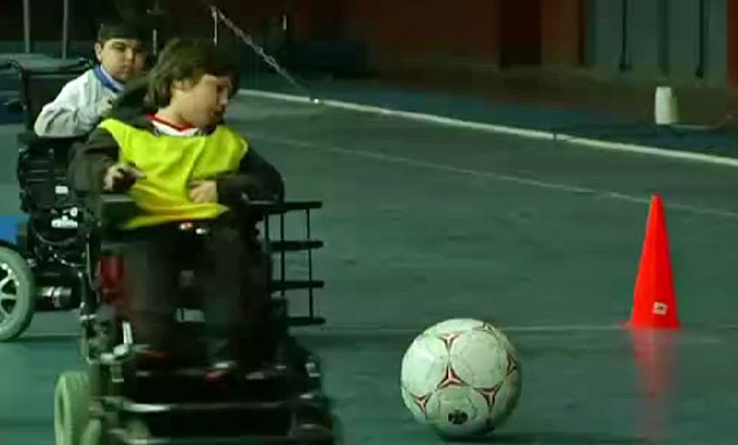 Messi draw disabled children to sport
