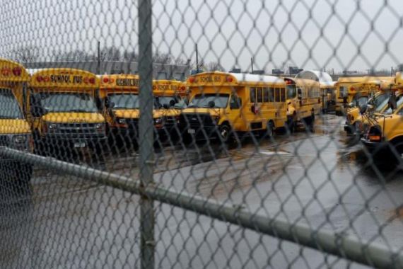 School bus strike in New York City