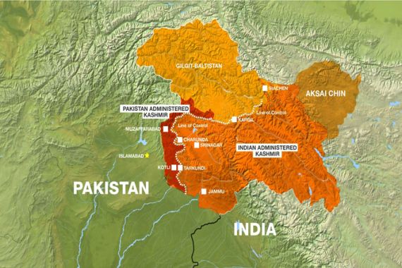 map of Kashmir