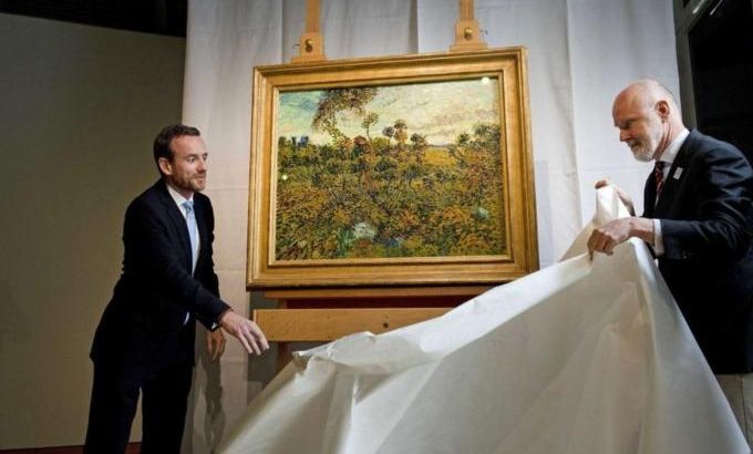 New discovered Van Gogh painting revealed in Amsterdam.