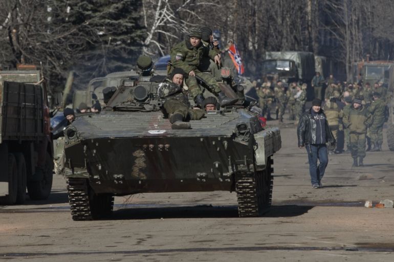 Russia-basked rebels in Ukraine