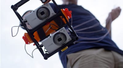 Infrared cameras used in aerial photographs [Al Jazeera]