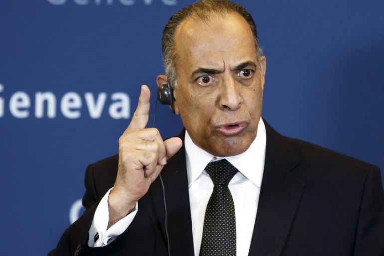 Egyptian Minister of Justice Mahfous Saber Abdelkader