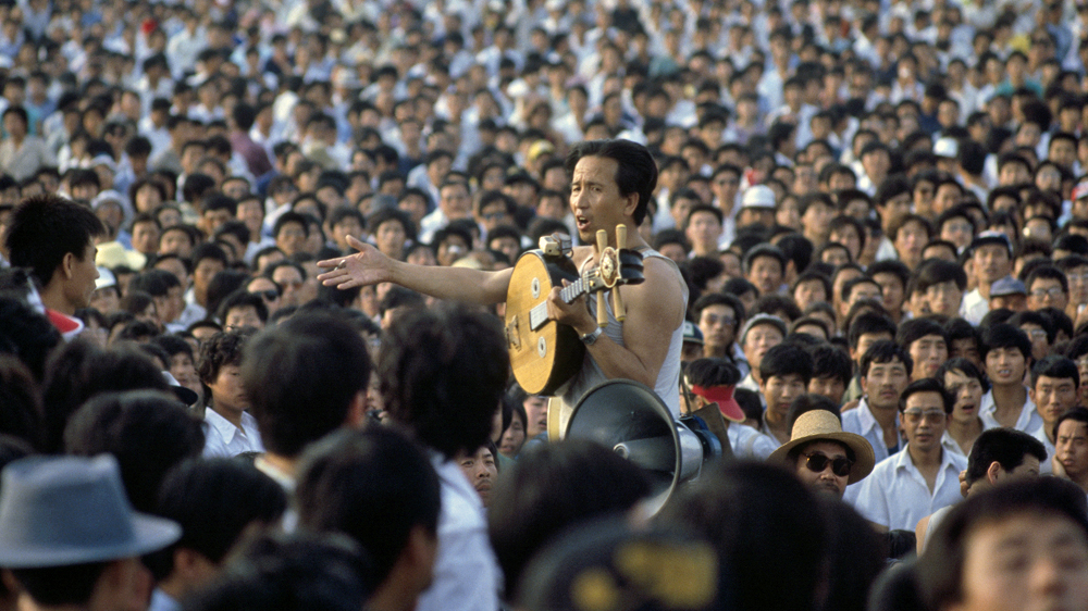 At Beijing's Tiananmen Square protests in 1989, students played the Ninth over makeshift loudspeakers [MAGNUM]