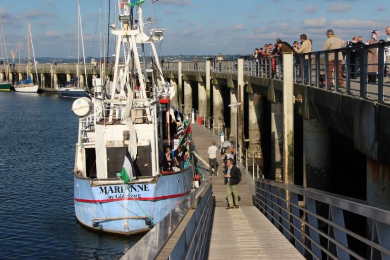 Aid flotilla stops at France on its way to Gaza