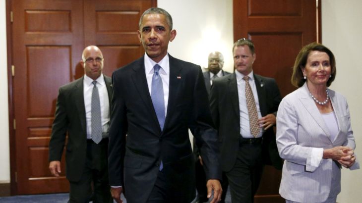 Obama meets with House Democrats in the Capitol in Washington
