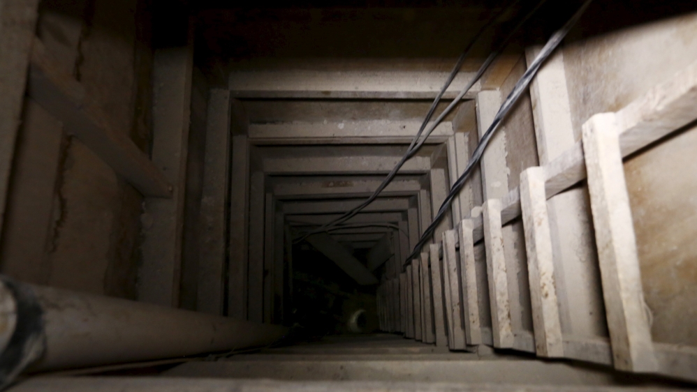 A view of an opening in a tunnel connected to the Altiplano Federal Penitentiary and used by drug lord Joaquin 'El Chapo' Guzman to escape [Reuters]