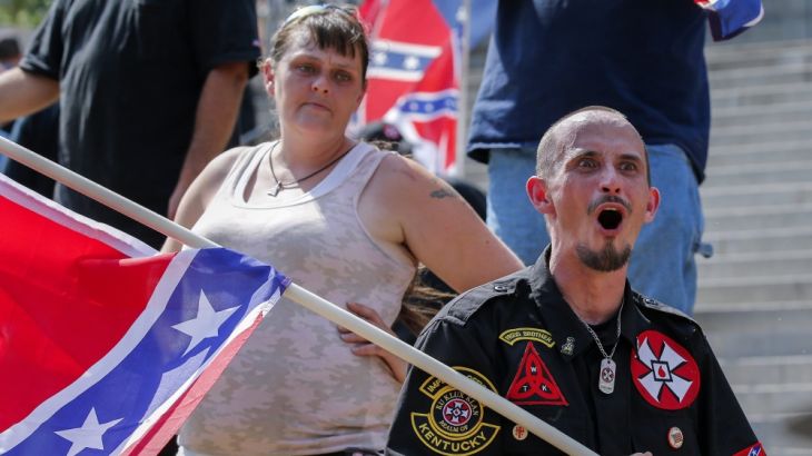 New Black Panther Party and Ku Klux Klan rallies in Columbia, South Carolina