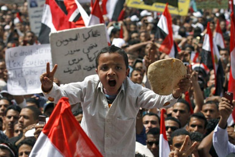 Egypt protests boy