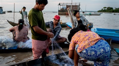 Nationalisation of fisheries has contributed to the decline of the lake as more people are fishing in an unregulated environment [Luc Forsyth/Al Jazeera]