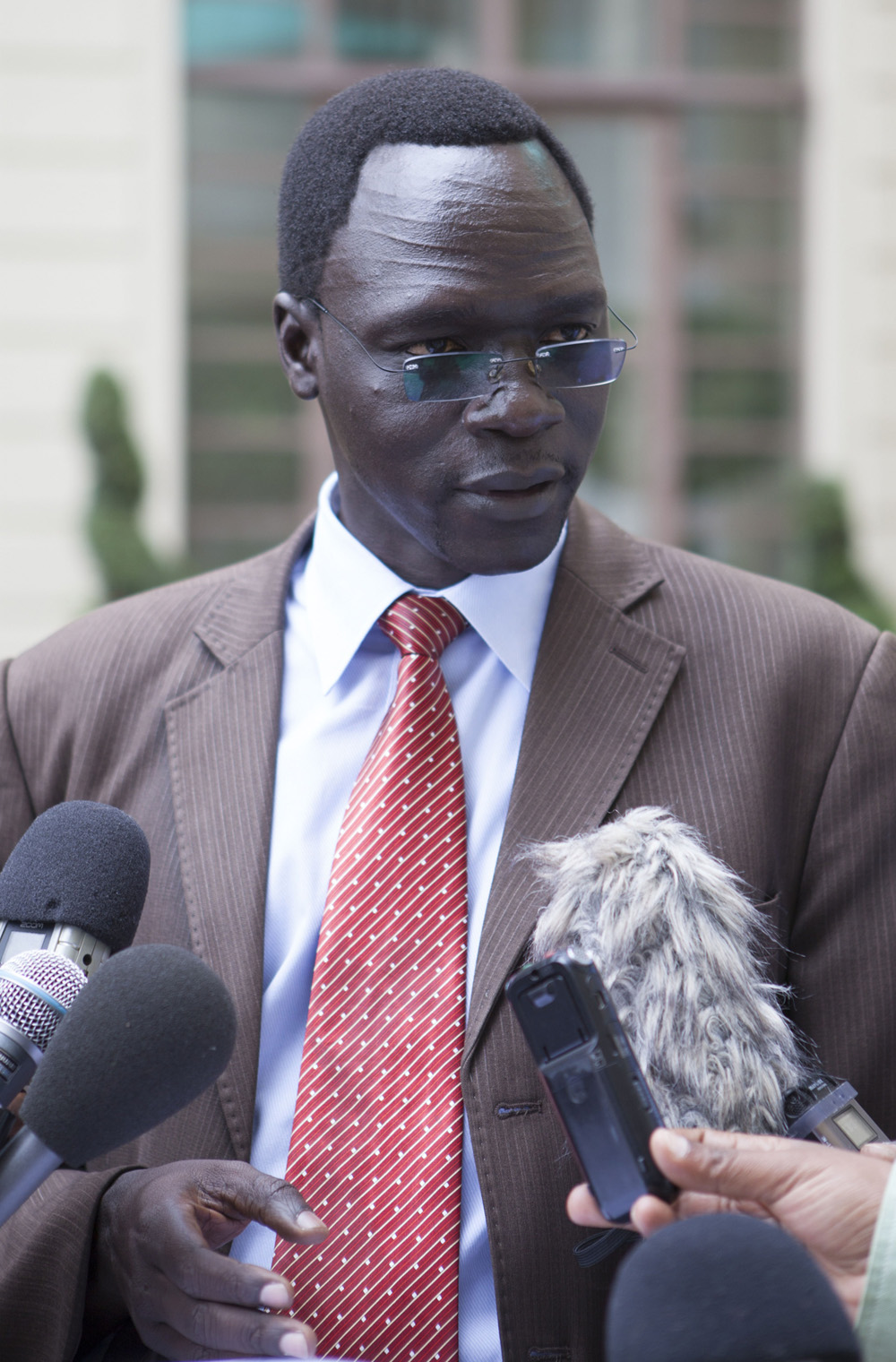 James Gatdet Dak, spokesperson for opposition leader Riek Machar [Zacharias Abubeker/AFP/Getty Images]