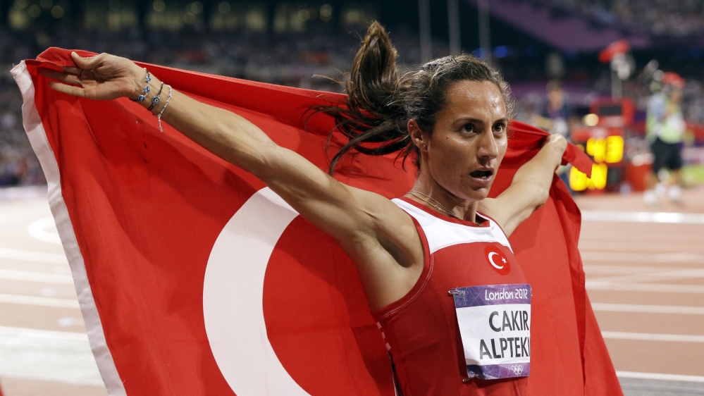 Turkey's Asli Cakir Alptekin, the 1,500m champion at London 2012, has been handed an eight-year ban for doping [AP]