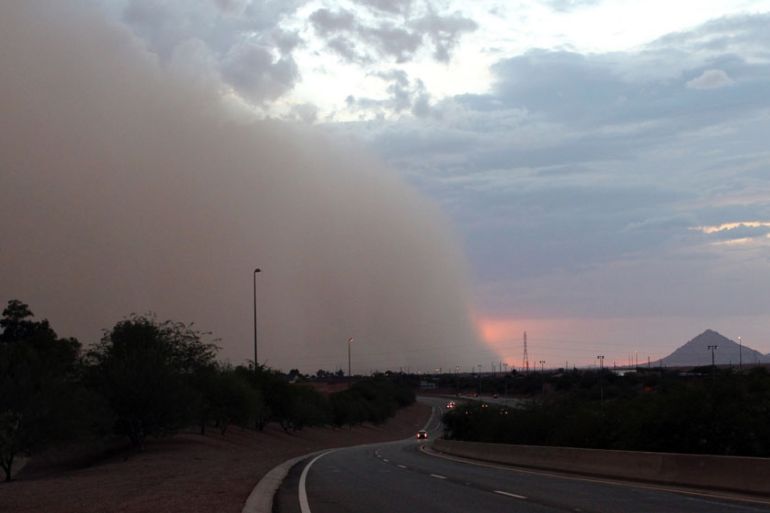 Torrential downpours threaten floods in the southwest US