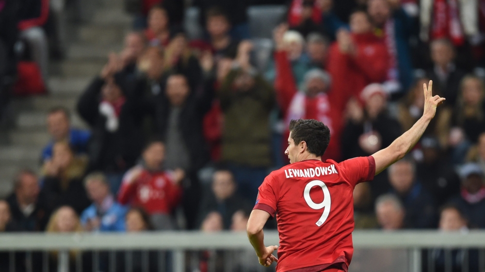 Lewandowski had scored five goals in nine minutes in a league match last week [EPA]