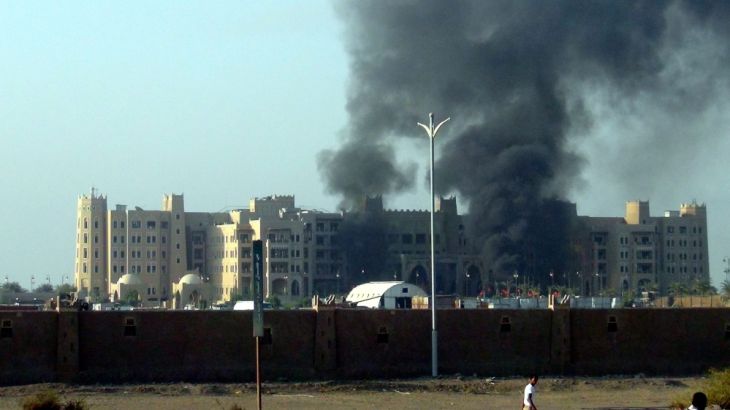 Rocket attack against hotel housing Yemeni government in Aden