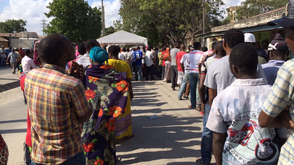Polling stations opened early to allow the stream of voters who want to cast their ballot before the major crowds turn out [Evelyn Kahungu-Kihara/Al Jazeera]