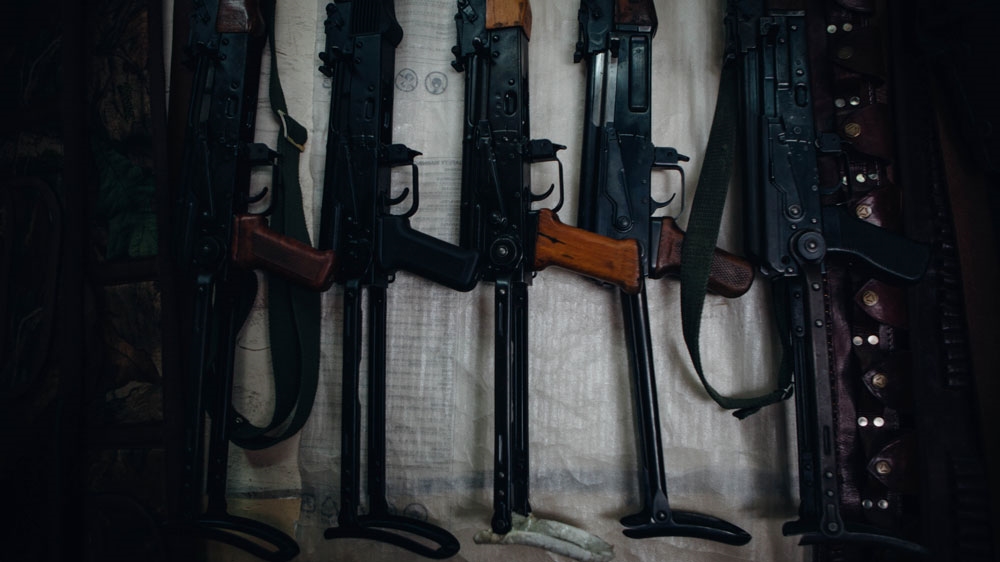 The cheapest and most popular weapons are old Russian and Chinese AK-47s that were issued to the Iraqi army during the Saddam Hussein era [Andrea DiCenzo/Al Jazeera]